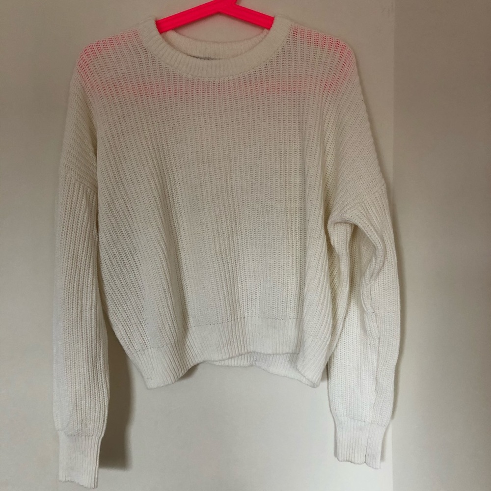 White UO sweater
